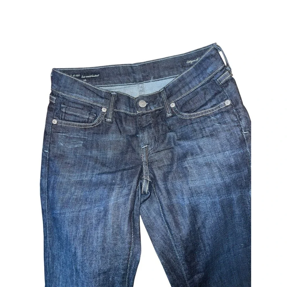 Y2K Citizens of Humanity Kelly 001 Low Waist Bootcut Wide Leg Jeans Dark Wash 25